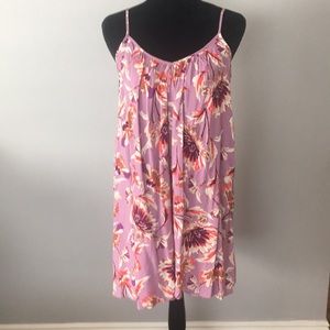 Strapless Floral Dress